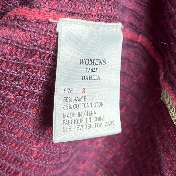 Woolrich‎ Women’s Full Zip Long Sleeve Dotted Pattern Sweater in Pink Size Small - Picture 9 of 10